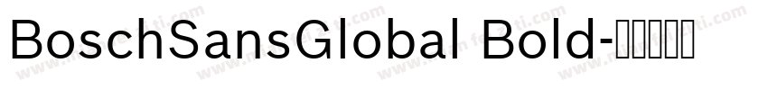 BoschSansGlobal Bold字体转换
